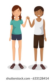 Couple of young parents