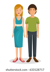 Couple of young parents
