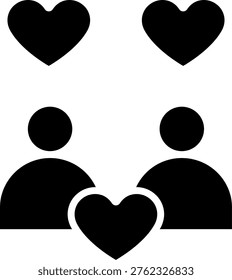 Couplegoals Line Icon Vector Design