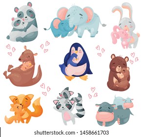 Mommy Baby Cartoon Animals Hd Stock Images Shutterstock