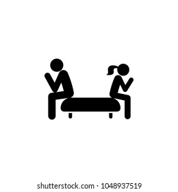 couple's quarrel icon. Element of wedding and divorce elements illustration. Premium quality graphic design icon. Signs and symbols collection icon for websites, web design on white background