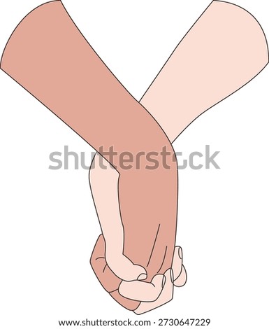 Couples Valentine love care affection illustration