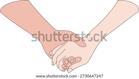 Couples Valentine love care affection illustration