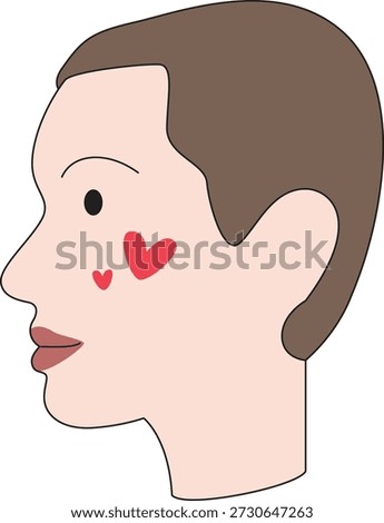 Couples Valentine love care affection illustration