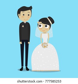 couples wedding background bride illustration, wedding card 