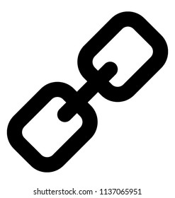 Coupling links of a chain are well depicting the idea of link icon