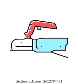 coupling mechanism trailer color icon vector. coupling mechanism trailer sign. isolated symbol illustration