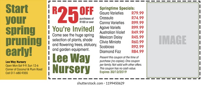 Coupon Advert Template