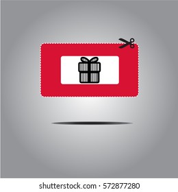 Coupon with bar codes and Gift voucher Box