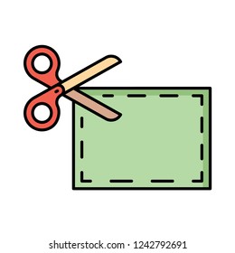 coupon   cut  scissor  