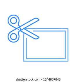 coupon   cut  scissor  