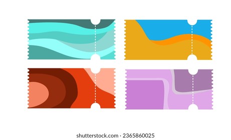 Coupon Design Set, high quality vector - Shutterstock ID 2365860025