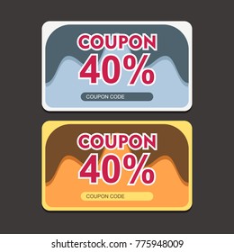 coupon discount gift card template
