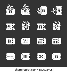 coupon and discount icon set 3, vector eps10.