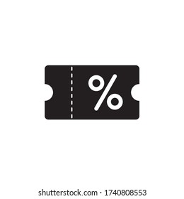 Coupon and discount icon symbol illustration