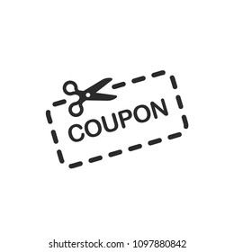 Coupon discount icon vector image