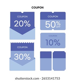 Coupon Discount Coupon Letter Envelope Coupon Envelope Design Icon Vector Illustration