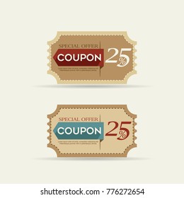 coupon discount special offer vector template