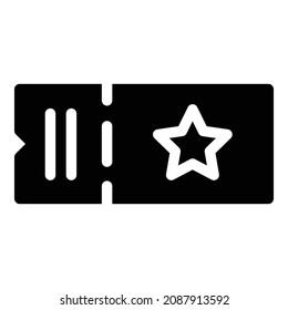 Icono De La Estrella Plana De Descuento De Cupones Aislado En Fondo Blanco
