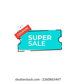 coupon discount sticker label flat banner