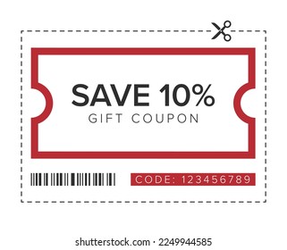 Descuento de cupones. Vocador de regalo vectorial. 