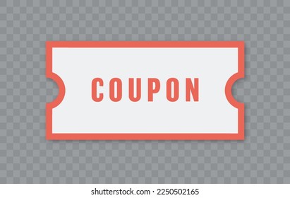 Coupon Discount. Vector Gift Voucher. 