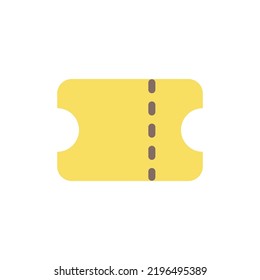 Coupon flat color ui icon. Customer loyalty status. Discount code. Online store. Boost sales. Ticket. Simple filled element for mobile app. Colorful solid pictogram. Vector isolated RGB illustration