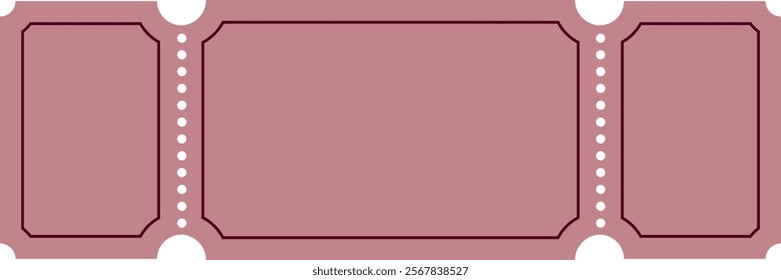 Coupon Frame Pattern Vector Illustration