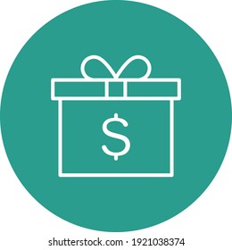 Coupon, gift, money icon vector image. Can also be used for Finance and Money. Suitable for use on web apps, mobile apps and print media.