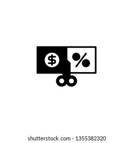 Coupon glyph icon