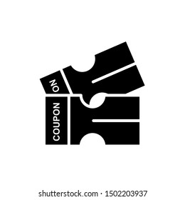 Coupon Icon , Best Template Business Logo Design Emblem Isolated Illustration , Movie Film Cinema office media , Outline Solid Bakcground White 
