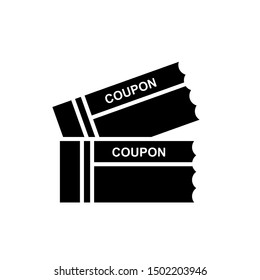 Coupon Icon , Best Template Business Logo Design Emblem Isolated Illustration , Movie Film Cinema office media , Outline Solid Bakcground White 
