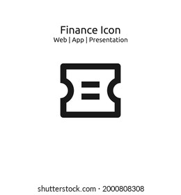 Coupon icon, Business finance Icon for Web,App and Presentation, EPS 10