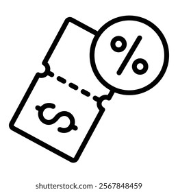 Coupon Icon Element For Design