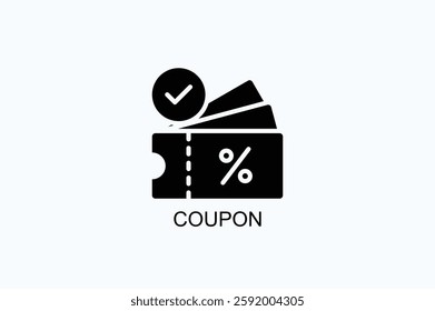Coupon Icon Or Logo Isolated Vector Illustration