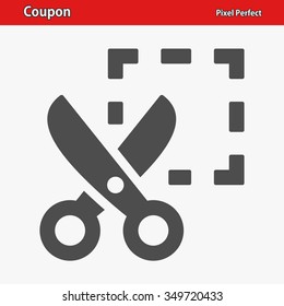 Coupon Icon. Professional, pixel perfect icons optimized for both large and small resolutions. EPS 8 format.