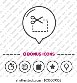 Coupon icon. Scissor symbol.