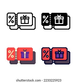 Coupon Icon Set Style Collection