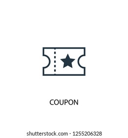 coupon icon. Simple element illustration. coupon concept symbol design. Can be used for web and mobile.
