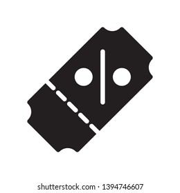 Coupon icon in trendy flat style design. Vector graphic illustration. Coupon symbol for website design, logo, app, and ui. Vector file. EPS 10.
