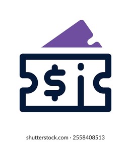 coupon icon. vector dual tone icon for your website, mobile, presentation, and logo design.