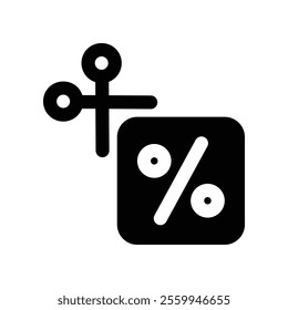 Coupon icon. vector glyph icon for your website, mobile, presentation, and logo design.