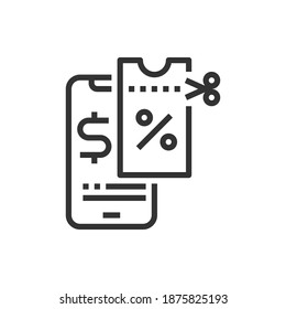 Coupon-Symbol Vektorgrafik .