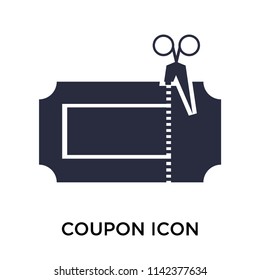 Coupon icon vector isolated on white background for your web and mobile app design, Coupon logo concept svg
