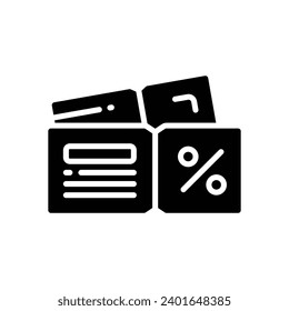 coupon icon. vector line icon for your website, mobile, presentation, and logo design.