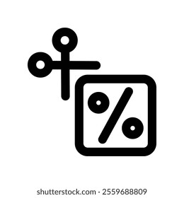 Coupon icon. vector line icon for your website, mobile, presentation, and logo design.