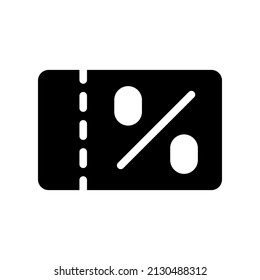 Ilustración de diseño del símbolo del vector del icono del cupón