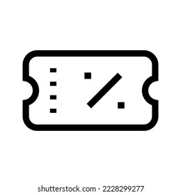 Coupon Icon Vector Symbol Design Illustration