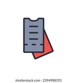 coupon icon. vector.Editable stroke.linear style sign for use web design,logo.Symbol illustration.