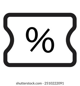 coupon icon. voucher icon design.